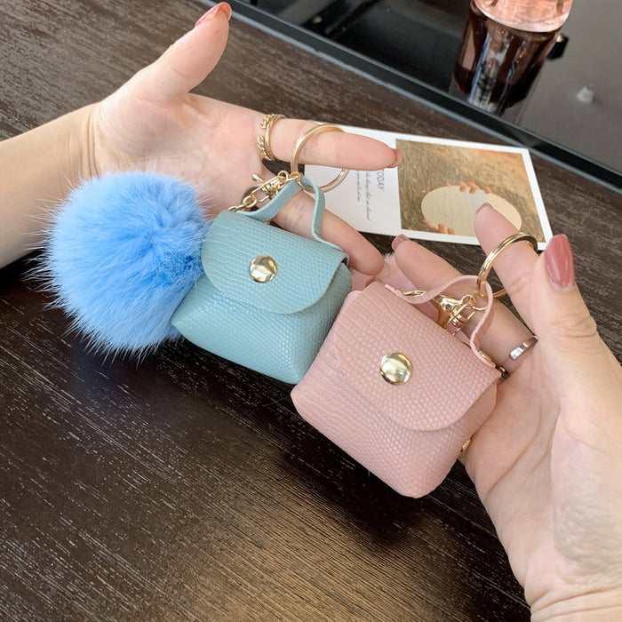 Wholesale Hair Ball Keychain Bag Accessories Mini Luggage Pendant Backpack Accessories JDC-KC-JF001