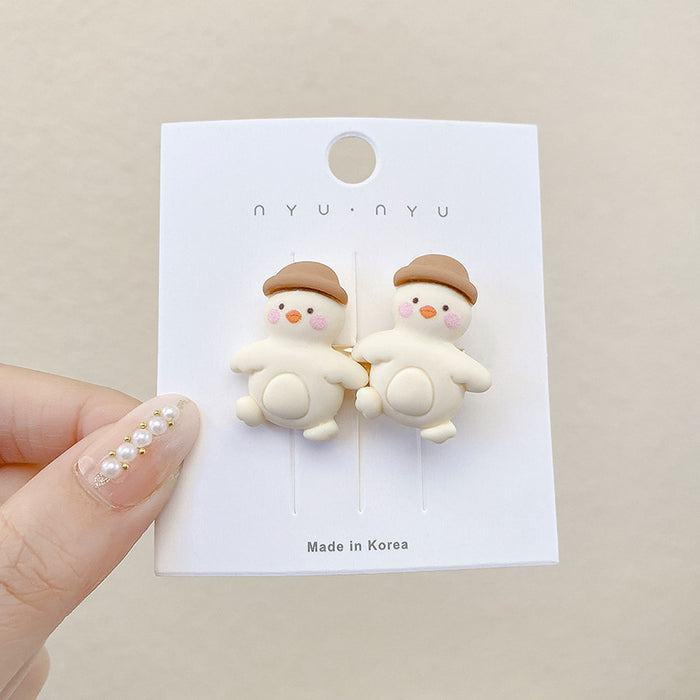 Wholesale  Big-mouth Duck Hairpin Student  Girl  Duckmouth Clip Bangs Side Clip Cartoon Headwear