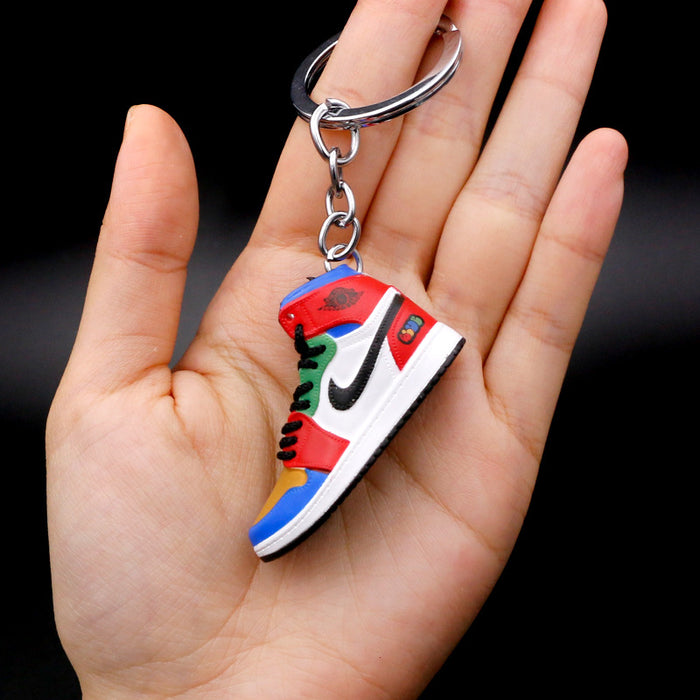 Wholesale PVC Mini Basketball Shoe Keychain JDC-KC-QLPing008