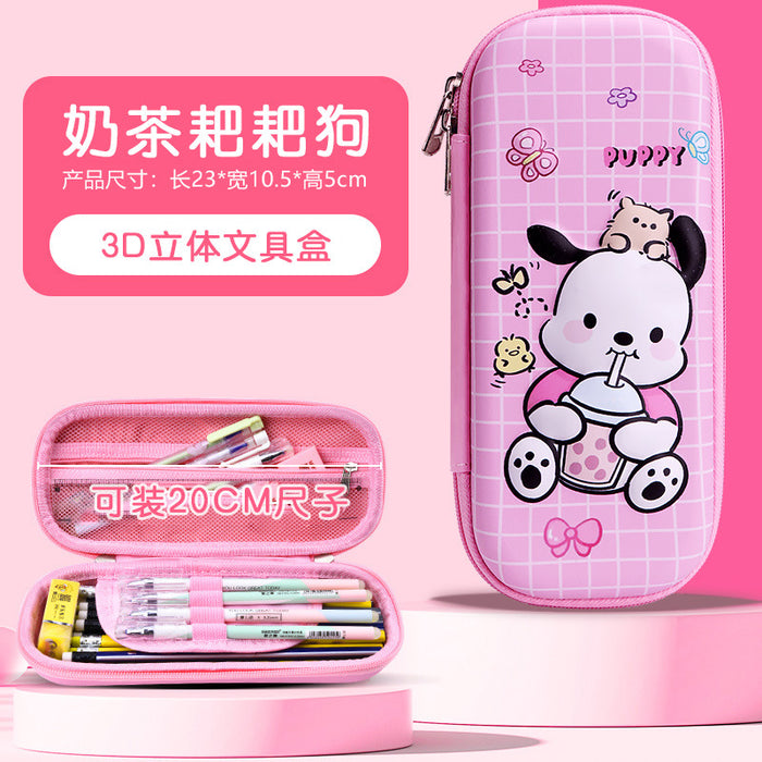 Wholesale Cartoon Pencil Case for Primary School Students Large Capacity Storage