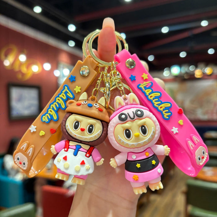 Wholesale Cartoon cute cross-dressing funny doll bag keychain gift pendant