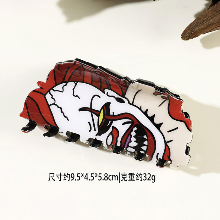 Wholesale  y Clown Shark Claw Hair Clip Acrylic Fashion Hair Accessory For Party And Boutique Resale