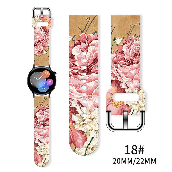 Wholesale Printed  Tpu Watch Strap Wrist Strap JDC-WD-NuoQi085