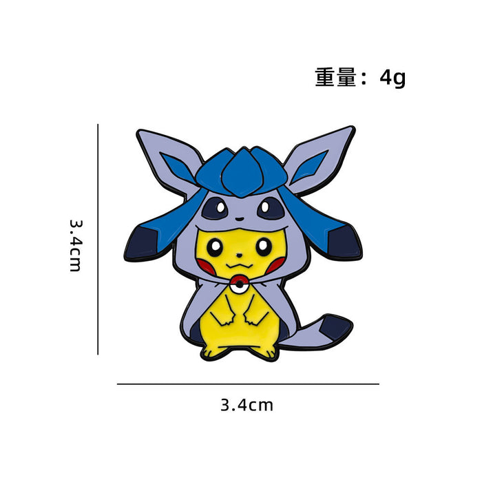 Wholesale Environmentally friendly zinc alloy brooch with oil drop imitation enamel cute schoolbag decoration badge