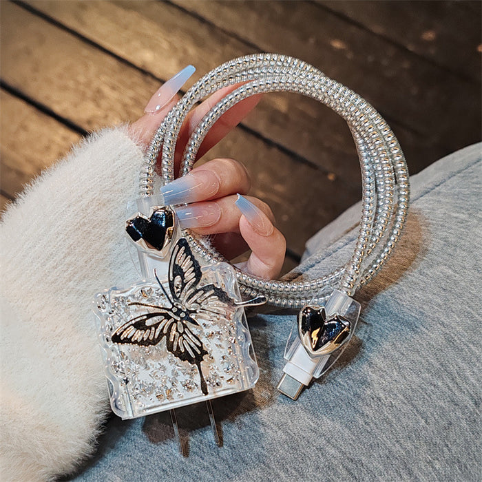 Wholesale 3D Butterfly Charger Protective Case 20W