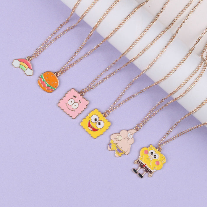 Wholesale Children Cartoon Alloy Pendant Necklace JDC-NE-FuYu007