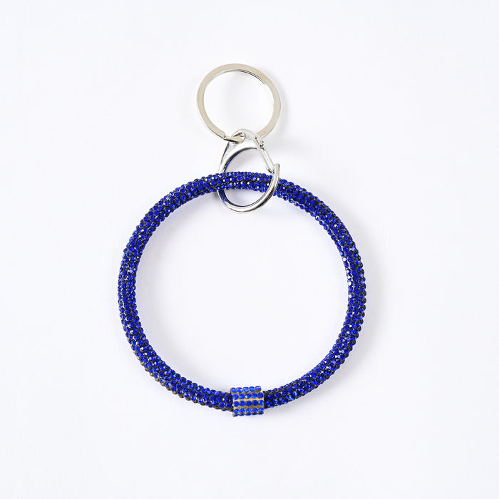 Wholesale rhinestone bracelet keychain fitness sports jewelry keychain