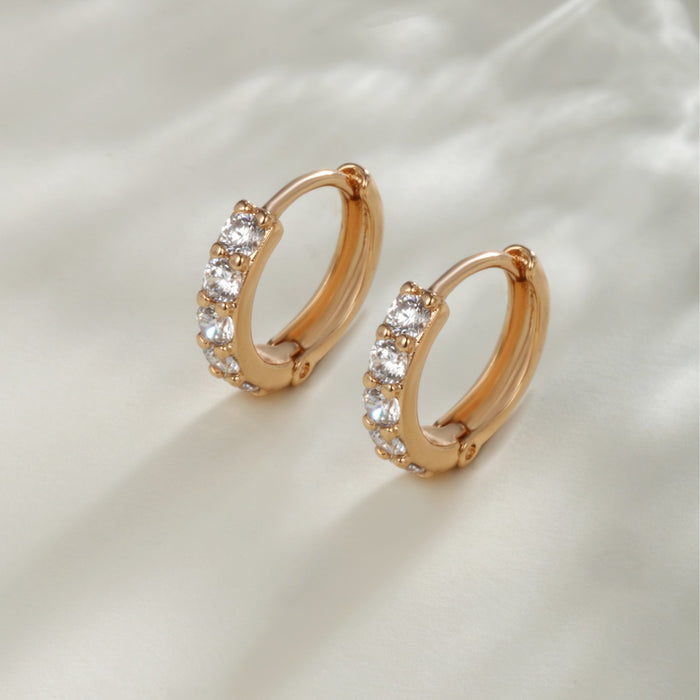 Wholesale Asahi Copper Alloy Gold-plated Earrings Light Luxury Women JDC-ES-XP015