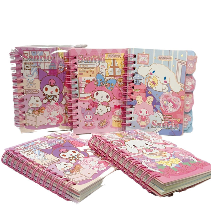 Wholesale Cute cartoon notebook with dividers and spirals