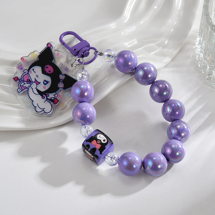 Wholesale DIY Rabbit and Bear Beaded Keychains