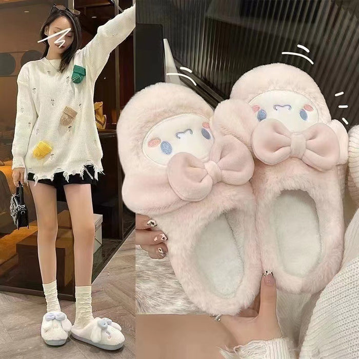 Wholesale Winter Cartoon Cute Warm Furry Slippers JDC-SP-JiaH001