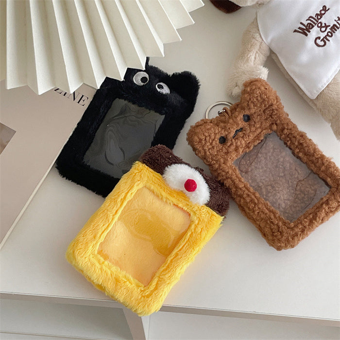 Wholesale Animal Plush Card Holder Display Pendant Keychain