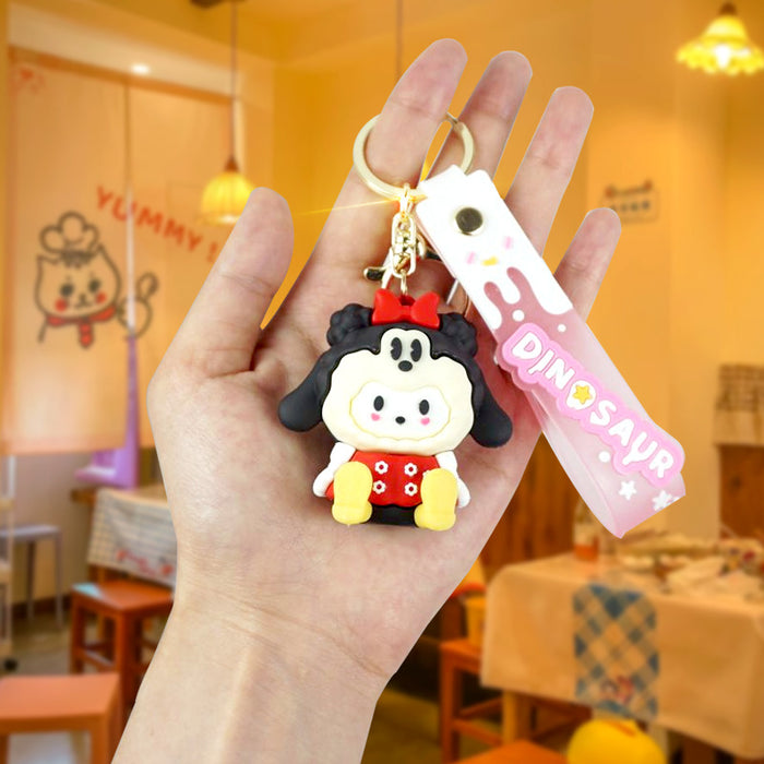 Wholesale Rubber Cartoon Doll Keychain JDC-KC-Yexiang012