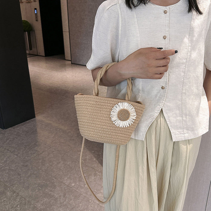 Wholesale Rural Style Hand-woven Bag Eco-friendly Handbag JDC-SD-ShengShi008