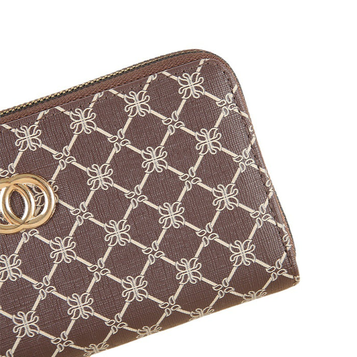 Wholesale Double Zip Clutch Wallet with Large Capacity Stylish Everyday Handbag MOQ≥3