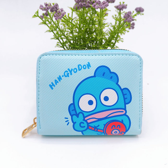 Wholesale Fashion Cartoon PU Zipper Coin Purse Cute Fish XO Design Multi Purpose Card Key Earphone Storage Pouch