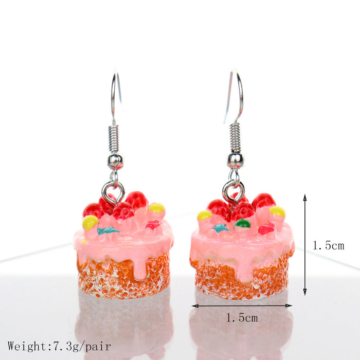 Wholesale Simulation Three-dimensional Jam Earrings JDC-ES-NiQing066