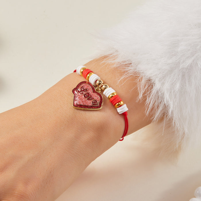 Wholesale Valentine' s Day Love Couple Braided Bracelet