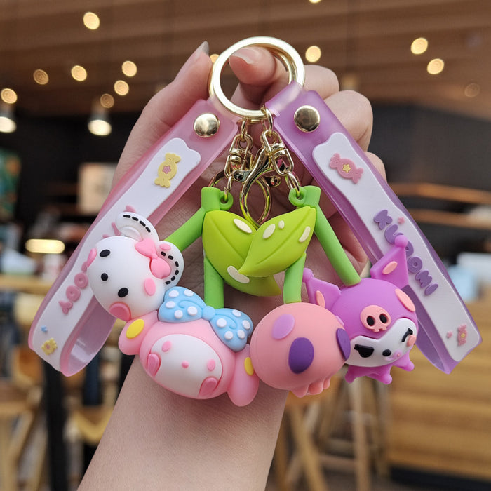 Wholesale Cartoon Silicone Doll Keychain JDC-KC-ZhuoRan023