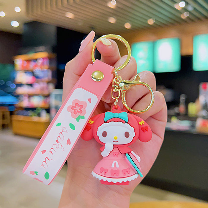 Wholesale Cartoon Silicone Doll Keychain JDC-KC-MingT180