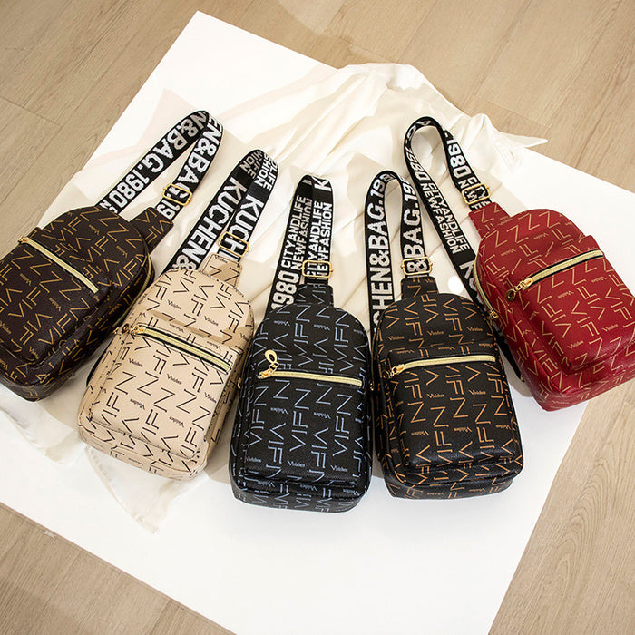 Wholesale Shoulder Bags Printed ribbon cross-body embroidered shoulder bag JDC-SD-OuFY002