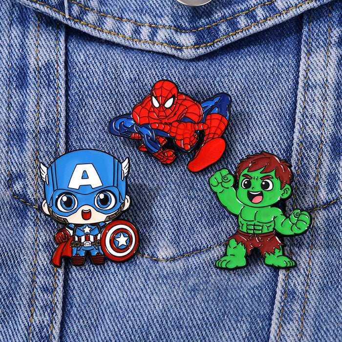 Wholesale Hero Brooch Badge Clothing Backpack Jewelry Accessories Pins