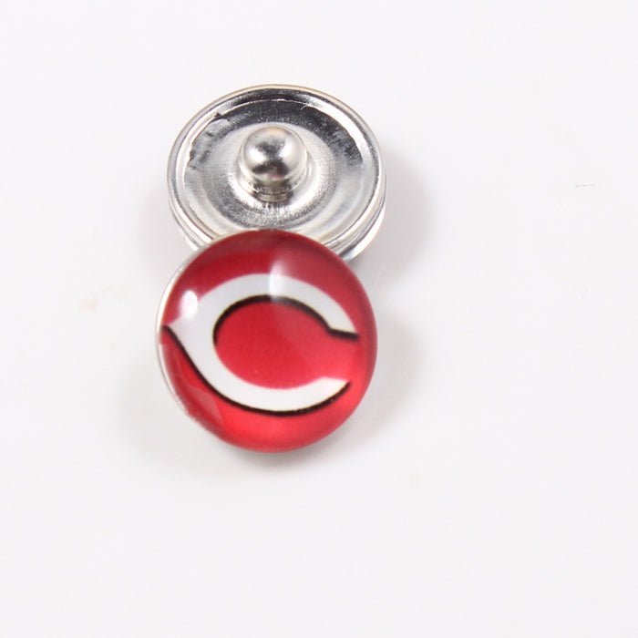 Wholesale 10 pairs/ pack 18mm Ice Hockey Team Button