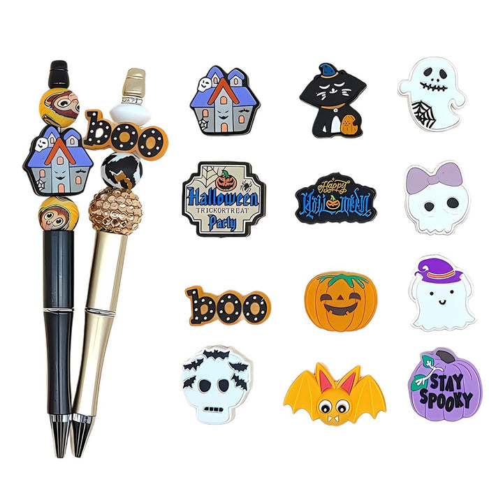 Wholesale  Silicone Beads DIY Kidsren' s Beaded Pen Loose Bead Accessories Food Grade Silicone Beads