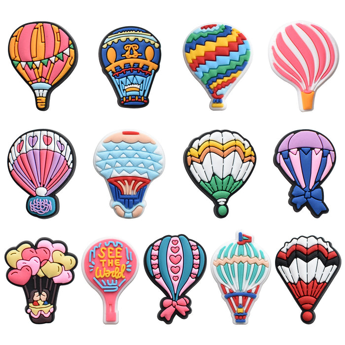 Wholesale Random 100pcs PVC Hot Air Balloon Hole Shoe Buckle DIY Accessories JDC-SC-RYY025