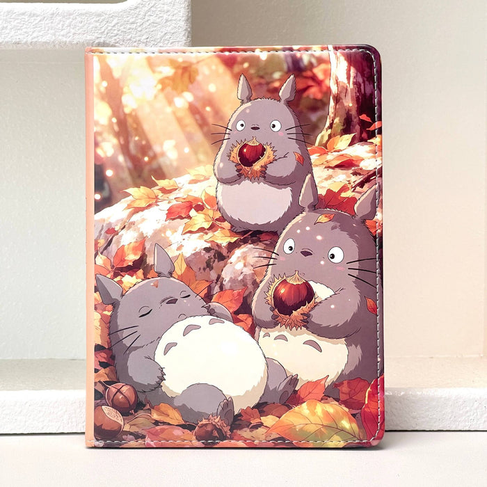 Wholesale Trendy A5 Faux Leather Notebook with Anime Cat Print Cover Full Color Inside Pages