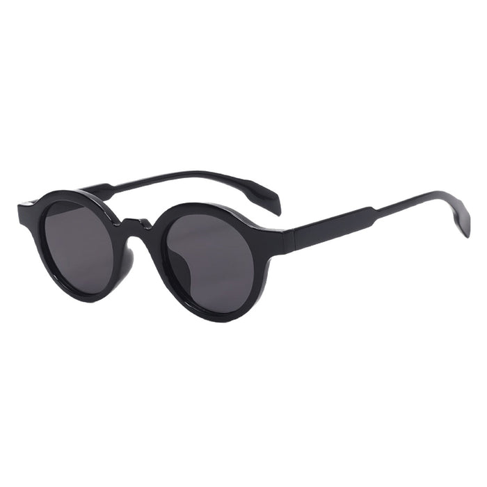 Wholesale Retro round small frame high-end sunglasses cross-border fashion trend UV resistant sunglasses