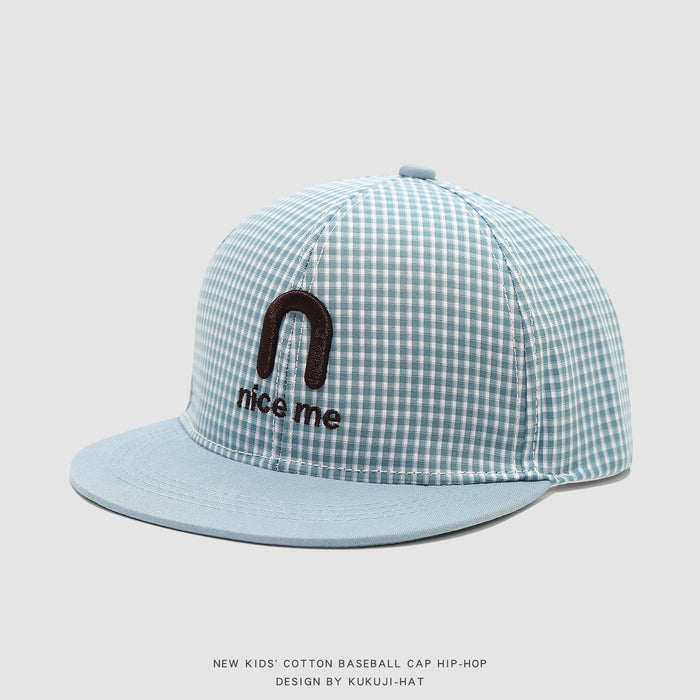 Wholesale Kids Baseball Cap Striped Hip Hop Flat Brim Unisex Outdoor Sun Hat For Boys Girls Casual Chic Party Cap
