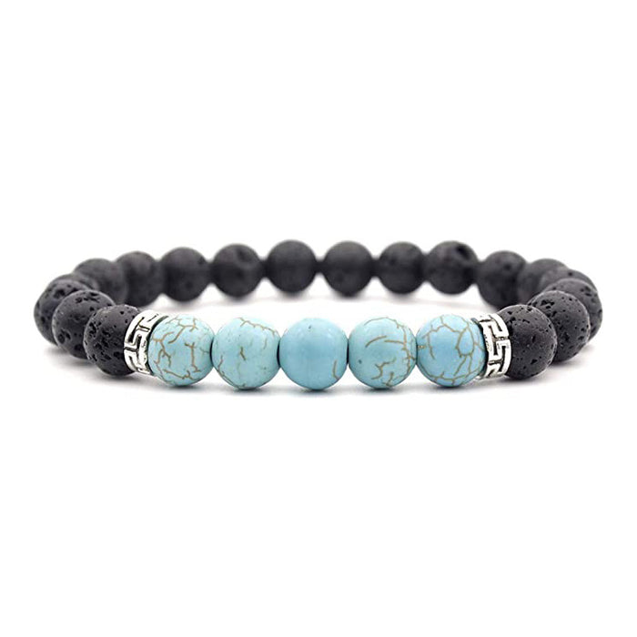 Wholesale Natural stone volcanic stone emperor stone turquoise bracelet