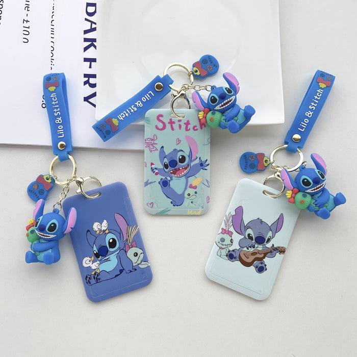 Wholesale Cartoon 3d Stereo Keychain Student Card Holder Meal Card Subway Bus Access Backpack Hanging