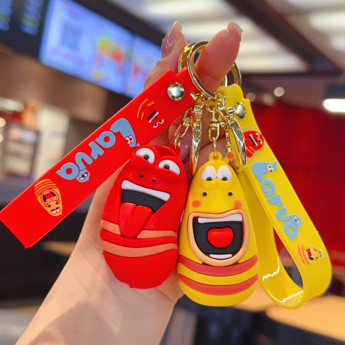 Wholesale Cartoon Bug Keychain PVC Red Backpack Charm Boutique Gift