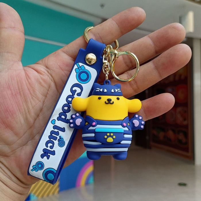 Wholesale Cartoon Silicone Doll Keychain JDC-KC-KuangK037