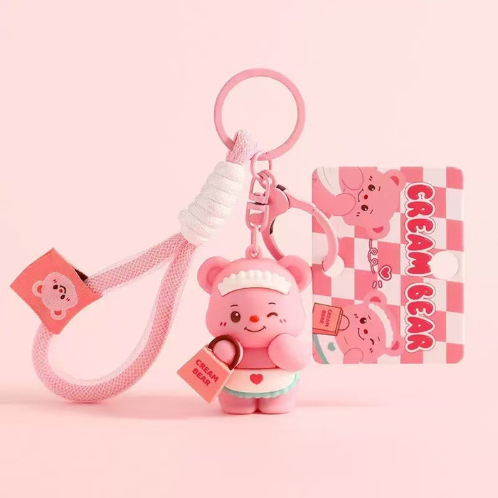 Wholesale Cute Cartoon Bear Stress-Relief Toy Keychain