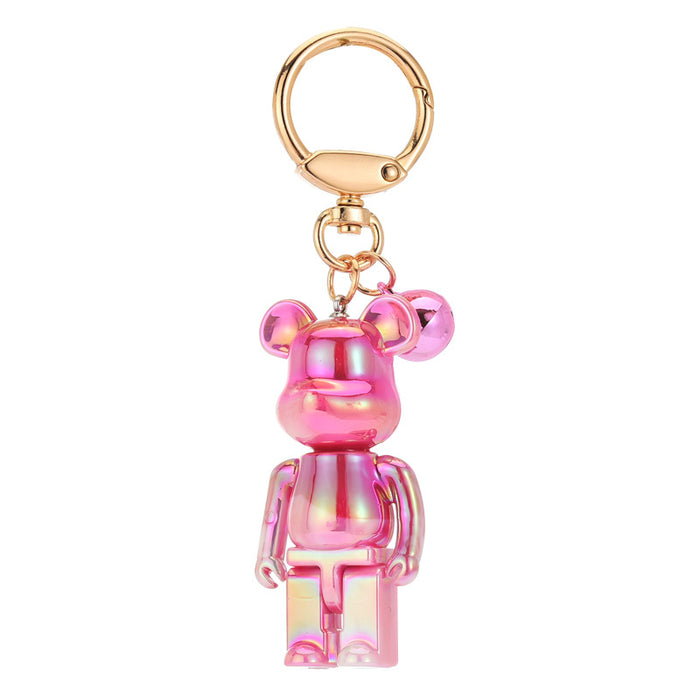 Wholesale Creative cartoon acrylic colorful bear key chain fashion car bag key chain pendant gift