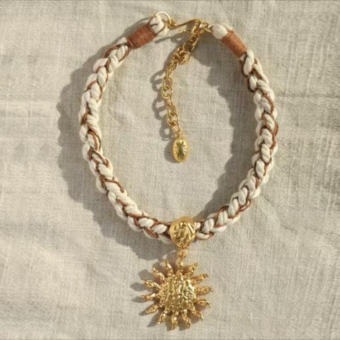 Wholesale Rope Clavicle Chain Seaside Vacation Casual Necklace Exaggerated