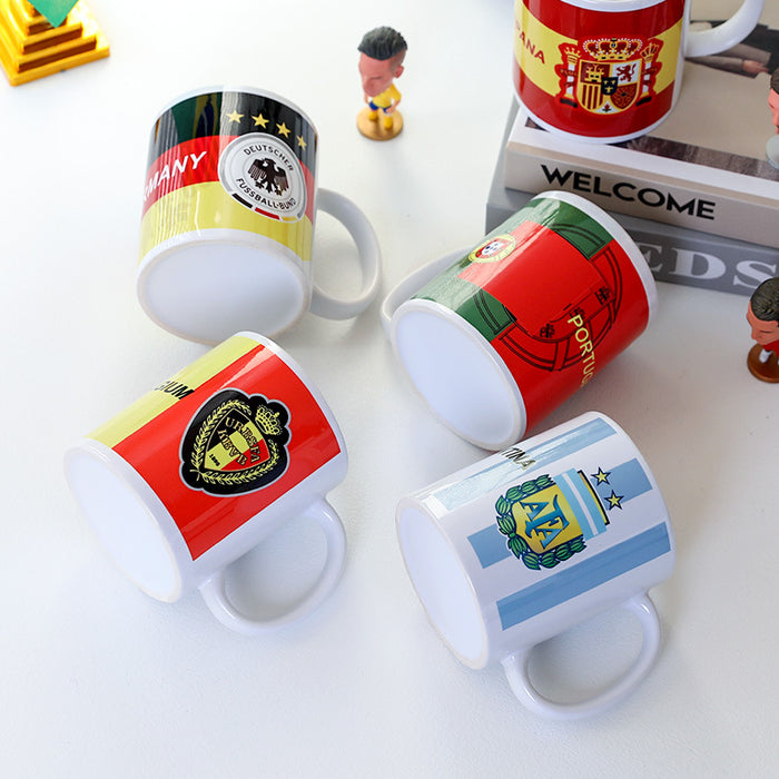 Wholesale World Cup Stylish Ceramic Mugs with National Team Logos