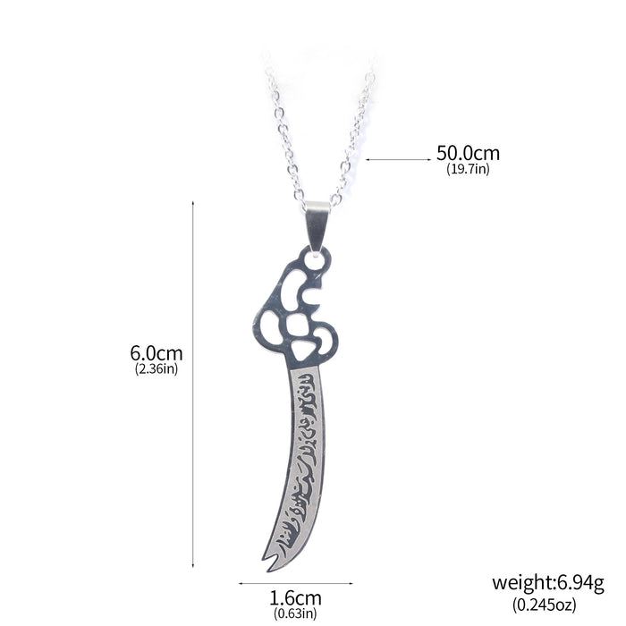 Wholesale Evil Eye Necklace Weapon Model Pendant Pendant