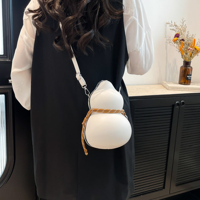 Wholesale Stylish Gourd Shape Small PU Shoulder Bag Fashion Crossbody Bag Everyday Wear Boutique Resale