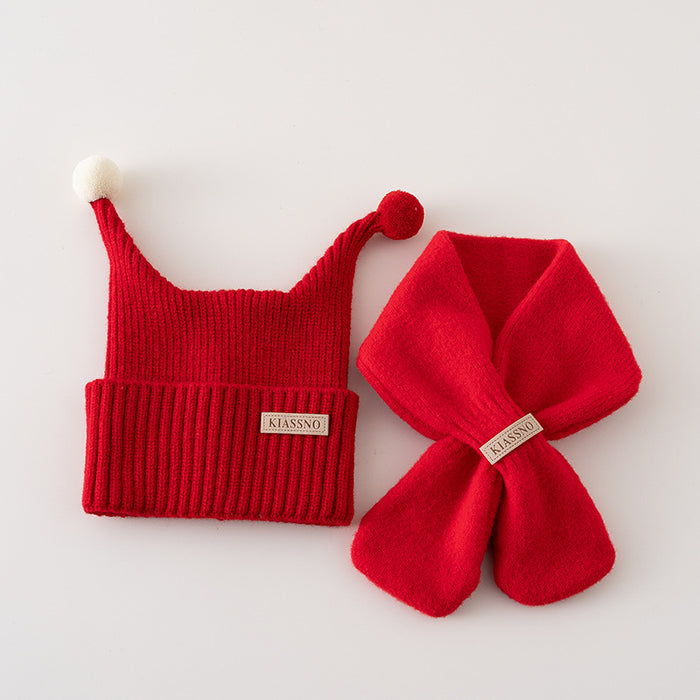 Wholesale Children' s Hat Winter Baby Wool Hat Knitted Christmas Warm