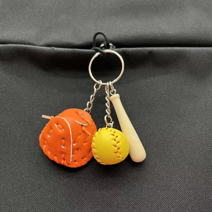 Wholesale PU Baseball Keychain JDC-KC-KangX001