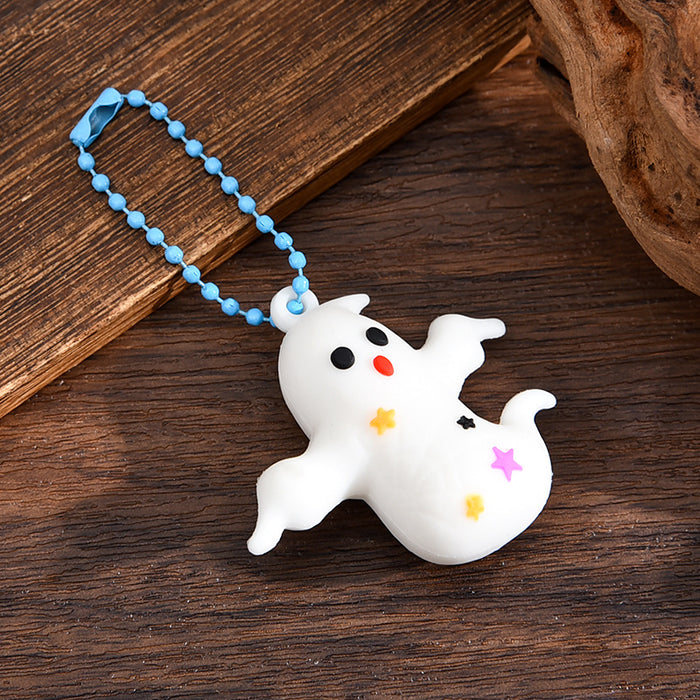 Wholesale  keychain trick-or-treating ghost pumpkin keychain  pendant chain skull ghost key chain