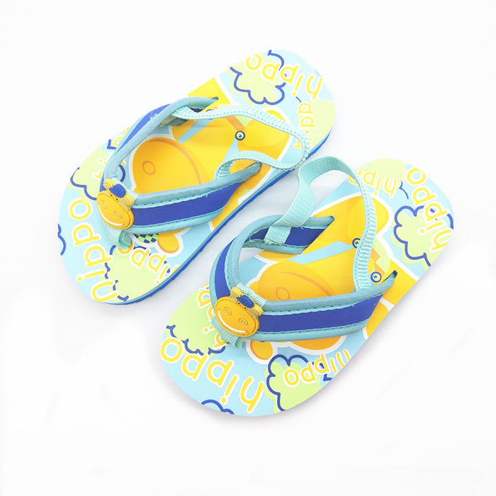 Wholesale  Children Seaside Boys Girls Travel Light EVA Baby Beach Slippers Shoes Clip Toe Slippers