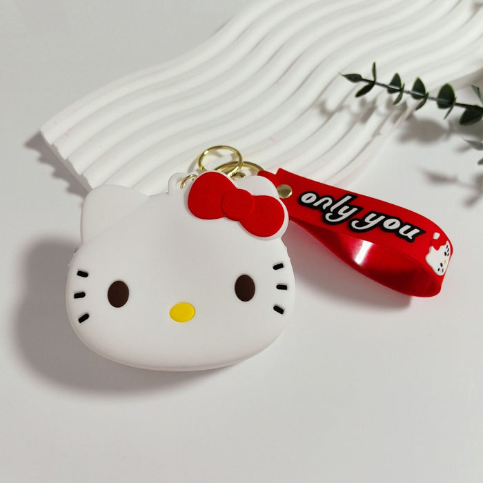 Wholesale Silicone Coin Purse Keychain Storage Bag Cute Headphone Bag Pendant Children's Blind Box Gift