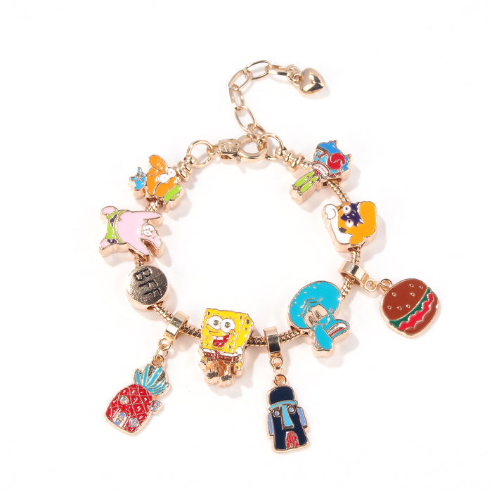 Wholesale Good Friend Bracelet BeechPineapple House Cartoon Bracelet