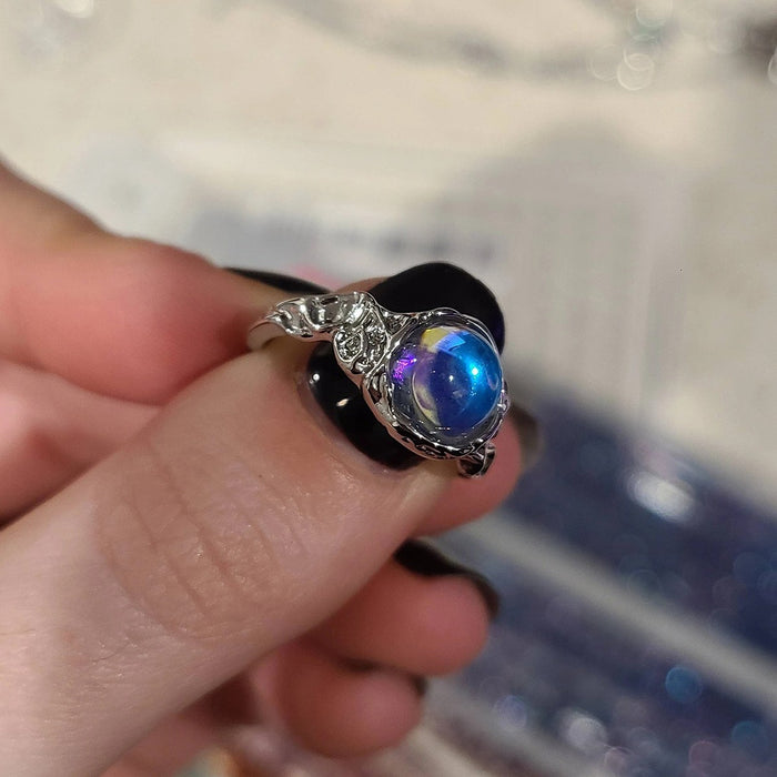 Wholesale Moonstone Heart Adjustable Ring for Women