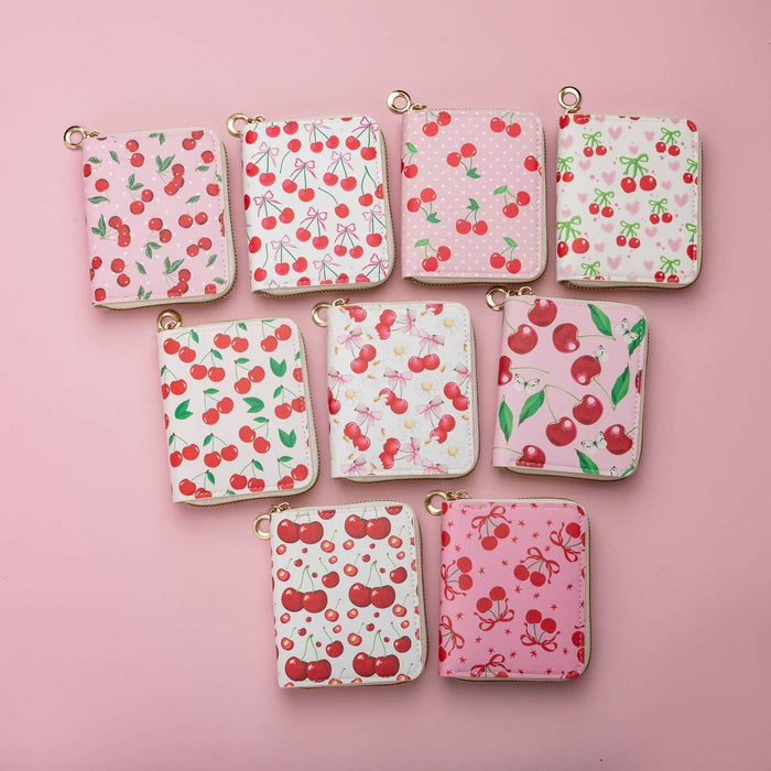 Wholesale Fruit Print Pu Coin Purse Cute Card Holder Wallet For Kids Fashion Accessory Boutique